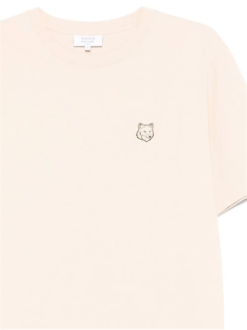 T-shirt con toppa Bold Fox Head ricamata MAISON KITSUNE | MM00127KJ0118P213